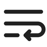 Text Wrap SVG Icon